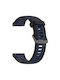 Techsuit Strap Silicone Blue (Samsung Galaxy Watch 4/5/6/7/FE, Huawei Watch GT 3 (42mm)/GT 3 Pro (43mm))