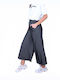 Secret Fashion Pantaloni de damă Tip zipp culottes Negru