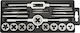 Topex 14A425 Tap & Die Sets Steel 8x1.25 / 9x1.25 / 10x1.5mm 20pcs