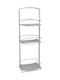 ECE An der Wand montiert Badezimmerregal Metallisch mit 3 Regalböden 26x18x78cm Weiß