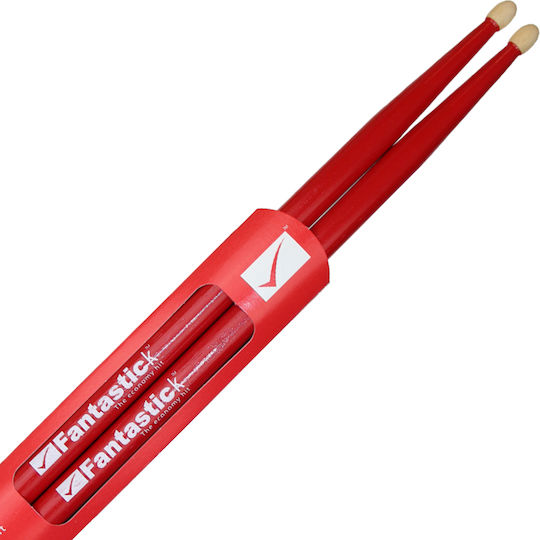Balbex Drumsticks Schlagzeug 5A in Rot Farbe