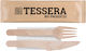Intertan Biodegradable Fork Disposable Wooden 100pcs
