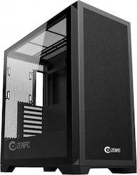 Zenpc Z9 Mesh TG Midi Tower Computer Case with Window Panel Black