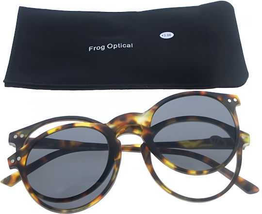 Frog Optical Reading Glasses +2.00 in Brown color