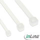 InLine Pack of 10pcs White Plastic Cable Ties