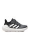 Tensaur Run 2.0 Kids Sports Shoes Running with Hoop & Loop Closure Grey Four / Cloud White / Core Black