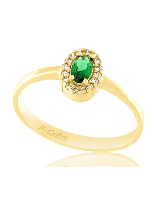 Fa Cad'oro Ring with Diamond made of Gold 18K