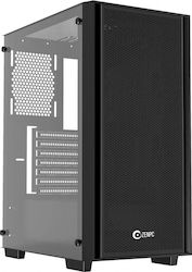 Zenpc Z1 Mesh Glass & 4 ARGB fans Midi Tower Computer Case Black