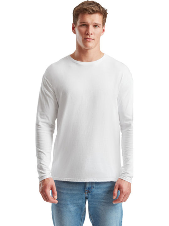 Fruit of the Loom Iconic 150 Men's Long Sleeve Promotional Blouse White