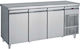 Bambas Frost Английски превод: Stainless Steel Refrigerator Counter with 3 Doors and Cooling Machine L185xW60xH85см