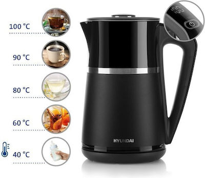 Hyundai Kettle 2lt 2200W Gray