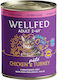 Wellfed Wet Food for Adult Cats in Cans with Chicken and Turkey Grain-Free 800gr
