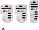 Autoline "A" Car Pedal Set Universal Gray 3pcs