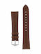Hirsch Aristocrat Δερμάτινο Λουράκι Καφέ 20mm