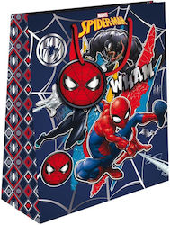 Spiderman Χάρτινη Τσάντα για Δώρο με Θέμα "Spiderman" Πολύχρωμη 33x12x45εκ.