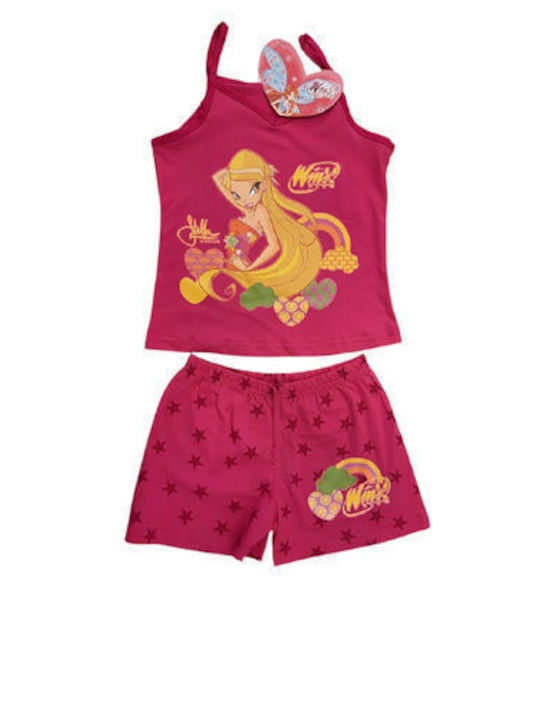 Disney Kids Pyjamas Cotton Fuchsia