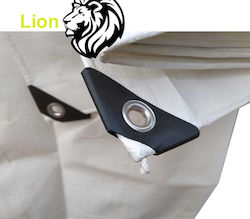 Tarpaulin 190gr/m2 White Waterproof Reinforced Eyelets 5x10 Tarpaulin 190gr/m2 White Waterproof Reinforced Eyelets 5x10