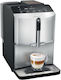 Αυτόματη Μηχανή Espresso 1300W Πίεσης 15bar για Cappuccino με Μύλο Άλεσης Ασημί TF303E01