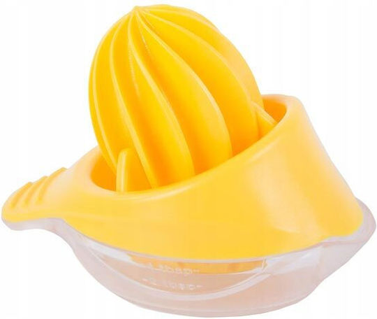 Storcător de fructe clasic Lămâie / Portocaliu cu Recipient din Plastic în Culoare Galben