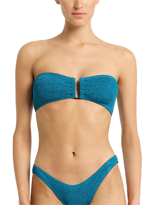 Bond-Eye Fără bretele Top bikini Ocean Shimmer