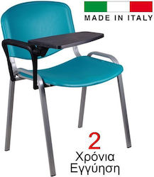 Petrol Blue Classroom Chair with Tablet Arm