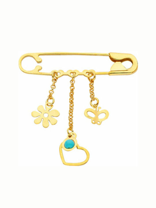 Ekan Child Safety Pin made of Gold 14K