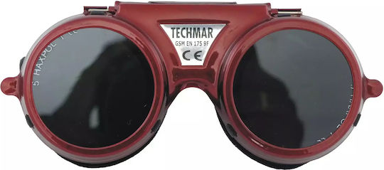 Techmar Γυαλιά Ηλεκτροκόλλησης Οπτικού Πεδίου 50x50mm Μαύρα