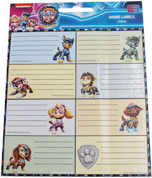 Paw Patrol 2-Piece Notebook Label