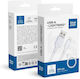 Blue Star Regular USB-A la Cablu Lightning Alb 1m