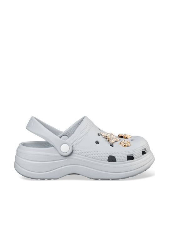 Venini Women's Clogs Gray