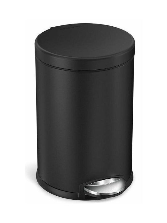 Simplehuman Office Waste Bin 4.5lt Black