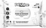 Pet Shine Μαντηλάκια Σκύλου 40x1τμχ με Άρωμα Λουλούδια