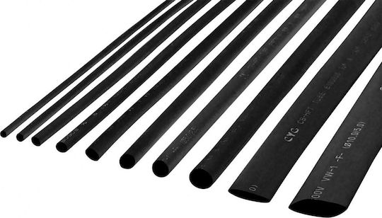 Cabletech Tuburi Termocontractabile Casetă Black 10buc LEC-NAR0242.1