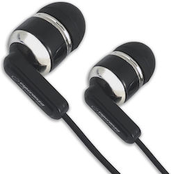 Esperanza Ακουστικά Ψείρες In Ear Μαύρα EH194K