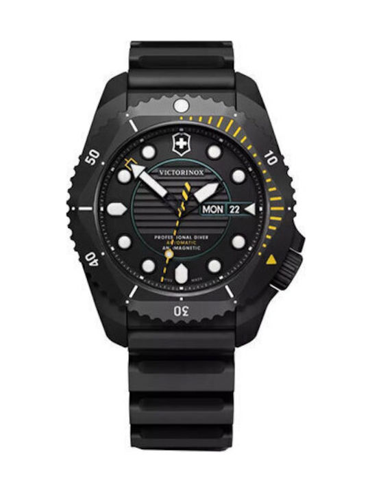 Victorinox Часовник Автоматичен с Черно Каучуко...