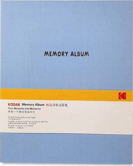 Kodak Self-Adhesive Photo Album 40 Pages Instax Polaroid Zink Cat 9891-314 Blue