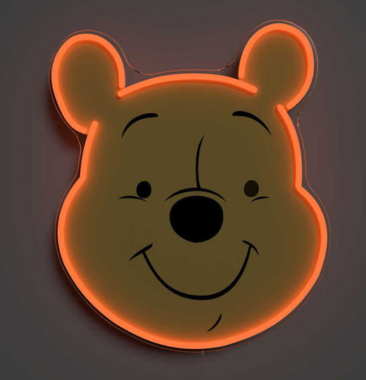 Yellowpop Illuminated Decorative Disney Winnie Face Wall Light #ypdi-win-fac
