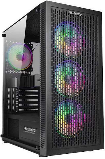 ProGaming Pro Gaming Gladius Mini tower Carcasă Calculator cu Iluminare ARGB Negru