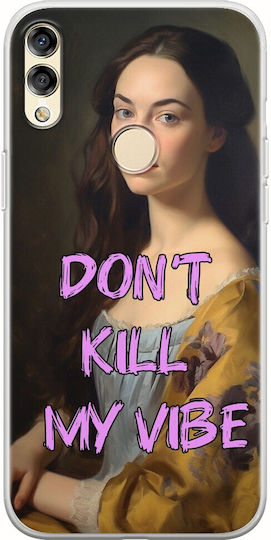Vintage Lady Don't Kill My Vibe Huawei Honor 8x Flexible Tpu Transparent Silicone