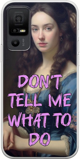 Husă pentru telefon mobil Vintage Lady Nu-mi spune ce să fac Tcl 40 Nxtpaper 5g Tpu flexibil transparent din silicon
