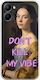 Vintage Lady Don't Kill My Vibe Realme C33 Flexible Transparent Silicone TPU