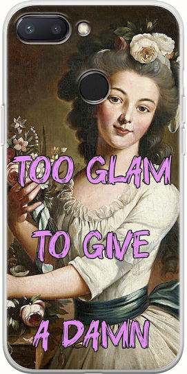 Vintage Lady Too Glam To Give A Damn Xiaomi Redmi 6 Flexible Tpu Transparent Silicone