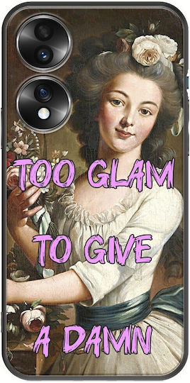 Vintage Lady Too Glam To Give A Damn Honor 70 5g Black Tpu Μαύρη Σιλικόνη