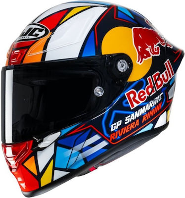 HJC R-PHA 1 Red Bull Misano GP MC21 Motorradhelm Volles Gesicht ECE 22.06