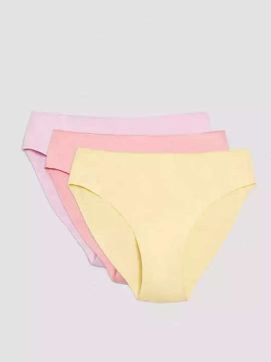 Βαμβακερά Damen Slip 3Pack Gelb
