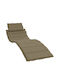 vidaXL Sunbed Cushion with Backrest Beige-Grey 58x186cm