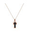 Kritsimis Rose Gold Plated Cross with Chain