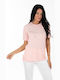 Korinas Fashion Damen Sportliches Bluse Pink