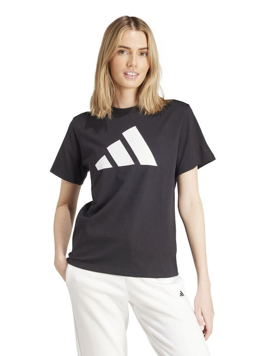 Adidas Damen Sportliches Bluse Kurzärmelig Black