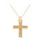 Kritsimis Damen Gold Kreuz 14K mit Kette